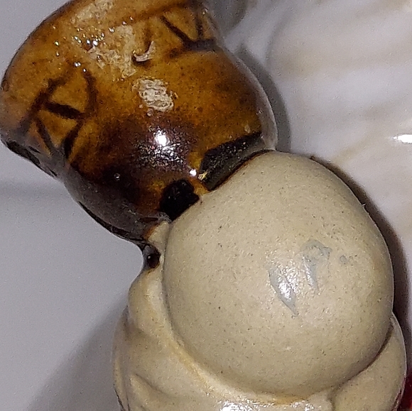 Whimsical Santa and Snowman in Plane Votive Tea Light Candle Holder - Picture 10 of 12